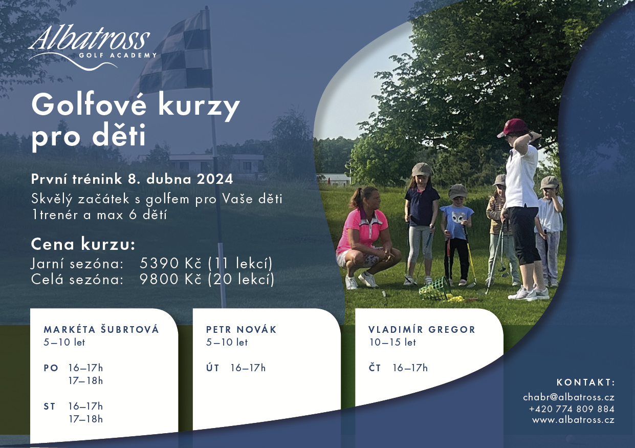 rozpis golfových kurzů pro děti